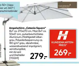 Hellweg Ampelschirm „,Catania Square Angebot