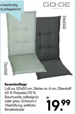 Hellweg Sesselauflage Angebot