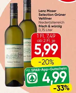 Spar Lenz moser selection grüner veltliner Angebot
