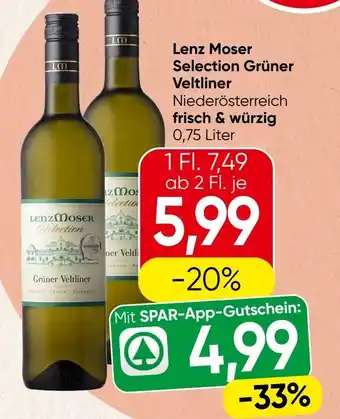 Spar Lenz moser selection grüner veltliner Angebot