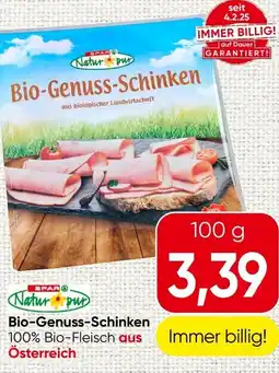 Spar Bio genuss schinken Angebot