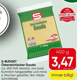 Spar S-budget österreichischer gouda Angebot