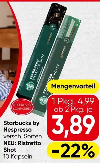 Spar Starbucks roast nespresso kompatibel Angebot