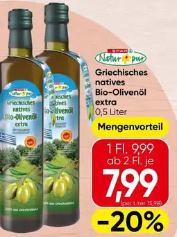 Spar Griechisches natives bio-olivenöl extra Angebot