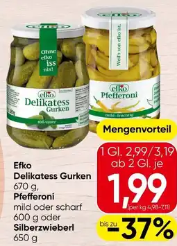 Spar Efko gurken delikatess gurken Angebot
