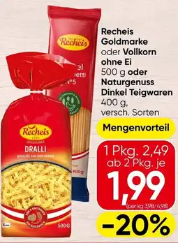Spar Recheis goldmarke oder vollkorn Angebot