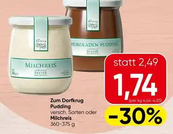Spar Zum dorfkrug pudding Angebot