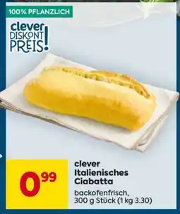 Billa clever italienisches Ciabatta Angebot