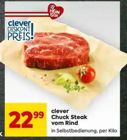 Billa clever Chuck Steak vom Rind Angebot