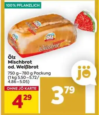 Billa Ölz Mischbrot od. Weißbrot Angebot