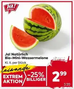Billa Ja! Natürlich Bio-Mini-Wassermelone Angebot