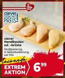 Billa clever Hendlkeulen od. -brüste Angebot