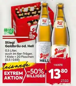Billa Stiegl Goldbräu od. Hell Angebot