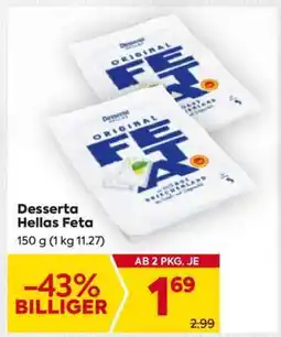 Billa Desserta Hellas Feta Angebot
