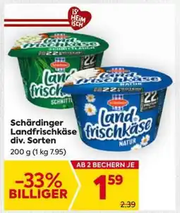 Billa Schärdinger Landfrischkäse div. Sorten Angebot