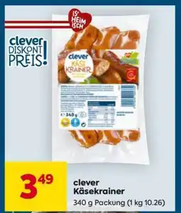 Billa clever Käsekrainer Angebot