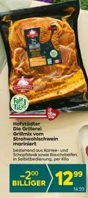 Billa Hofstädter Die Grillerei Grillmix vom Strohwohlschwein mariniert Angebot