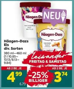 Billa Häagen-Dazs Eis div. Sorten Angebot