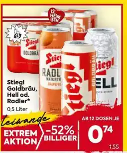 Billa Stiegl Goldbräu, Hell od. Radler Angebot