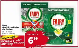 Billa Fairy Geschirrspültabs div. Sorten Angebot