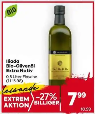 Billa Iliada Bio-Olivenöl Extra Nativ Angebot