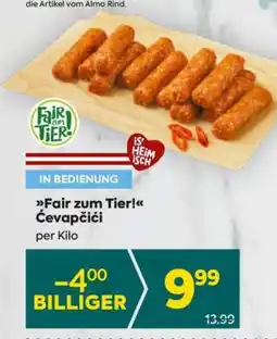 Billa Fair zum Tier! Čevapčići Angebot