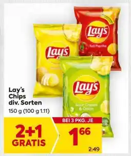Billa Lay’s Chips div. Sorten Angebot
