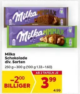 Billa Milka Schokolade div. Sorten Angebot
