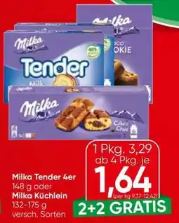 Spar Milka Tender 4er Angebot