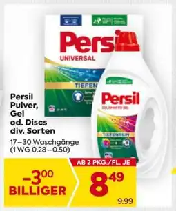 Billa Persil Pulver, Gel od. Discs div. Sorten Angebot