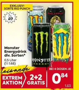 Billa Monster Energydrink div. Sorten Angebot