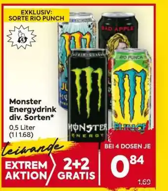 Billa Monster Energydrink div. Sorten Angebot