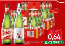 Spar Stiegl Goldbräu oder Hell Angebot