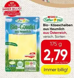 Spar Bio- Käsescheiben aus Heumilch Angebot