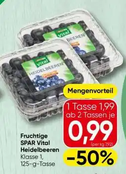Spar Fruchtige SPAR Vital Heidelbeeren Angebot