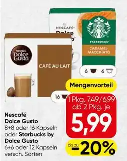 Spar Nescafe Dolce Gusto oder Starbucks by Dolce Gusto Angebot