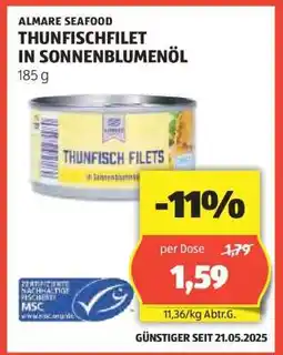Hofer THUNFISCHFILET IN SONNENBLUMENÖL Angebot