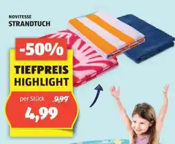 Hofer NOVITESSE STRANDTUCH Angebot