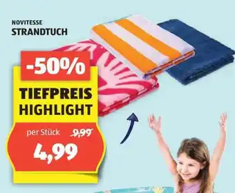 Hofer NOVITESSE STRANDTUCH Angebot