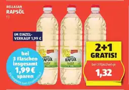 Hofer BELLASAN RAPSÖL 1 l Angebot