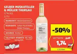 Hofer GELBER MUSKATELLER MÜLLER THURGAU Angebot