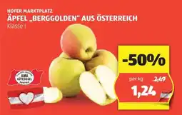Hofer ÄPFEL „BERGGOLDEN“ AUS ÖSTERREICH Angebot