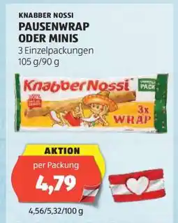 Hofer KNABBER NOSSI PAUSENWRAP ODER MINIS Angebot
