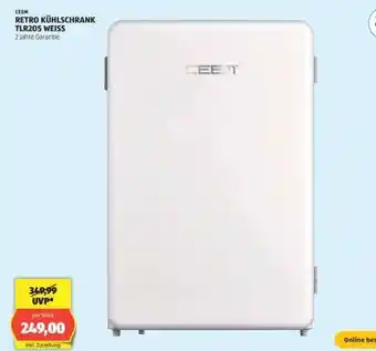 Hofer RETRO KÜHLSCHRANK TLR205 WEISS Angebot