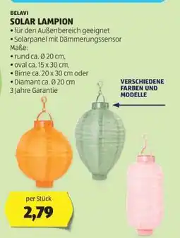 Hofer BELAVI SOLAR LAMPION Angebot