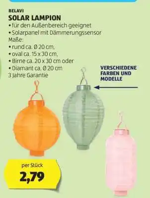 Hofer BELAVI SOLAR LAMPION Angebot