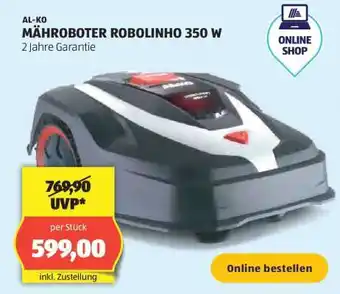 Hofer AL-KO MÄHROBOTER ROBOLINHO 350 W Angebot