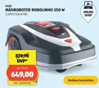 Hofer ALKO MÄHROBOTER ROBOLINHO 550 W Angebot