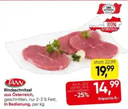 Eurospar RINDSSCHNITZEL Angebot