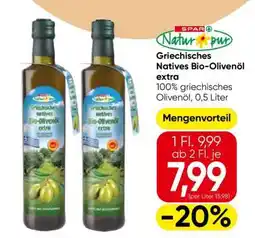 Eurospar Griechisches natives Bio-Olivenöl extra Angebot